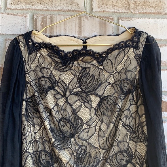 Tadashi Shoji Bishop Lace Dress Sz 10 - Picture 5 of 9